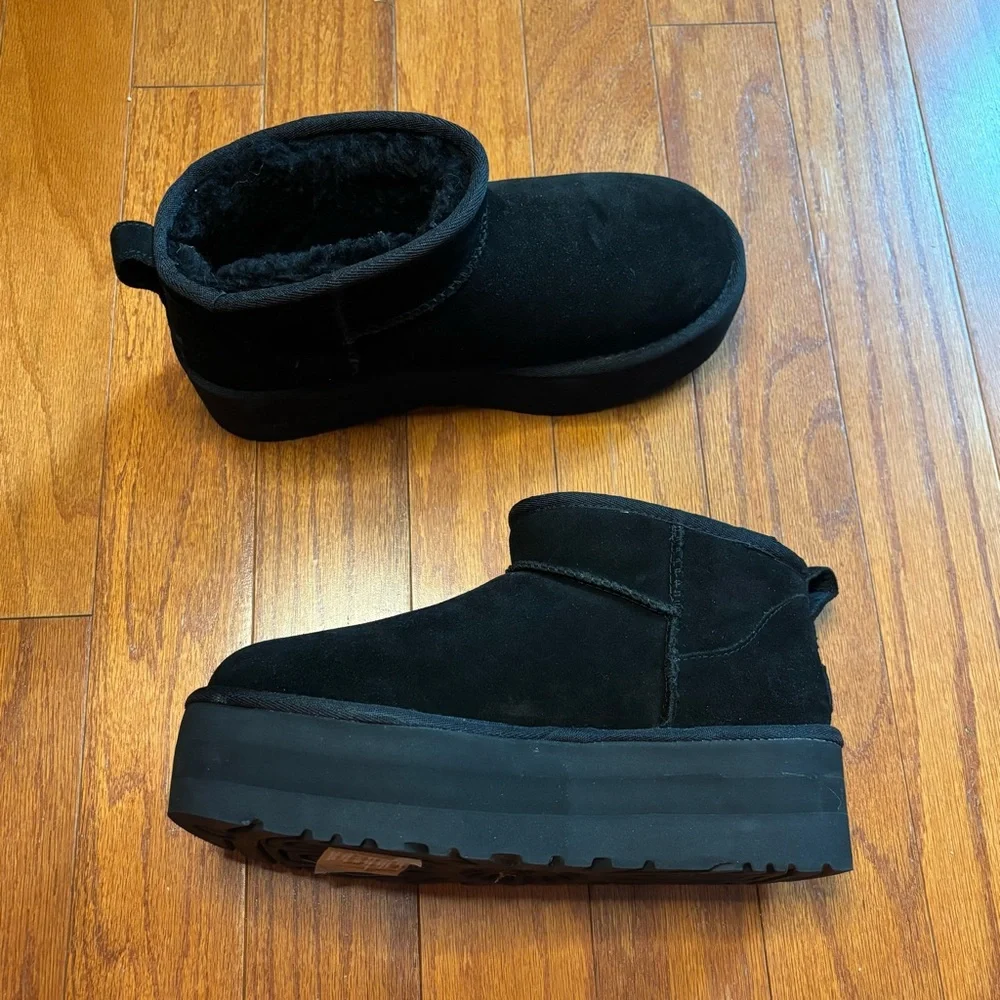 Uga Size 8 Ugg Black Mini Platform Black 8